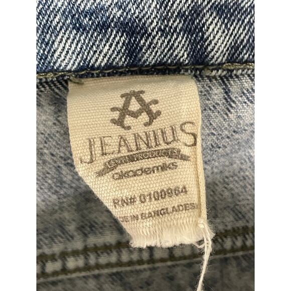 Akademiks‎ Jeanious Paint Splatter Denim Shorts Distressed Mens Streetwear 38 - Picture 10 of 11